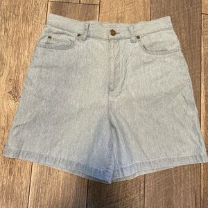 Jones New York Light Blue High Waisted Jean Shorts
